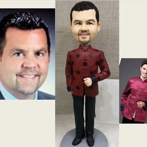 Surprise Gift Custom Handmade Your 3D Portrait Art Doll from Photos by uDesign